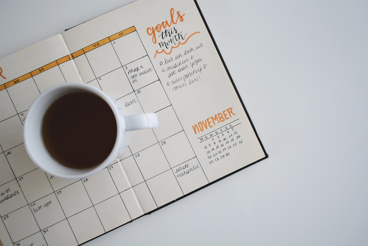 Person planning self-control steps